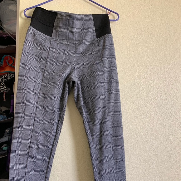 High waist stretchy skinny leg slacks - Picture 1 of 3